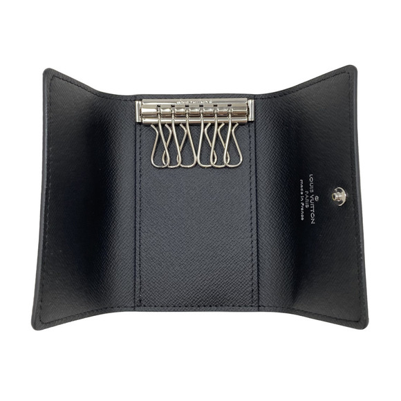 Louis Vuitton Monogram Eclipse Key Case Key Holder Black Gray Silver - Picture 5 of 8